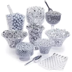 Silver Premium Candy Buffet Kit: 25 To 50 Guests