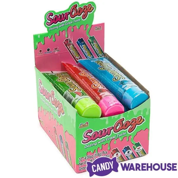 Sour Ooze Tube Liquid Candy Dispensers: 12-Piece Box - Image 2