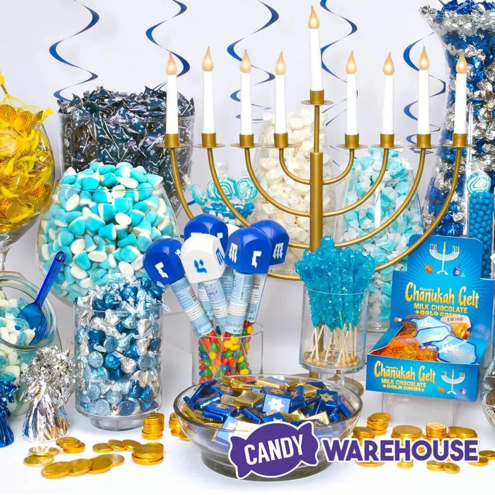 Thompson Hanukkah Gelt Gold Foiled Milk Chocolate Coins 1-Ounce Mesh Bags: 30-Piece Tub - Image 4