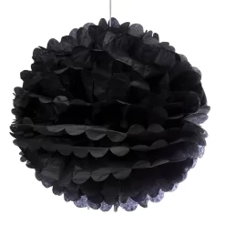 Tissue Paper 14-Inch Pom Pom - Black
