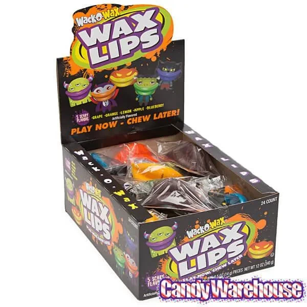 Wax Lips Halloween Candy: 24-Piece Box - Image 3