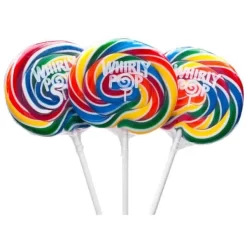 Whirly Pop 1.5-Ounce Swirl Suckers - Rainbow: 60-Piece Case