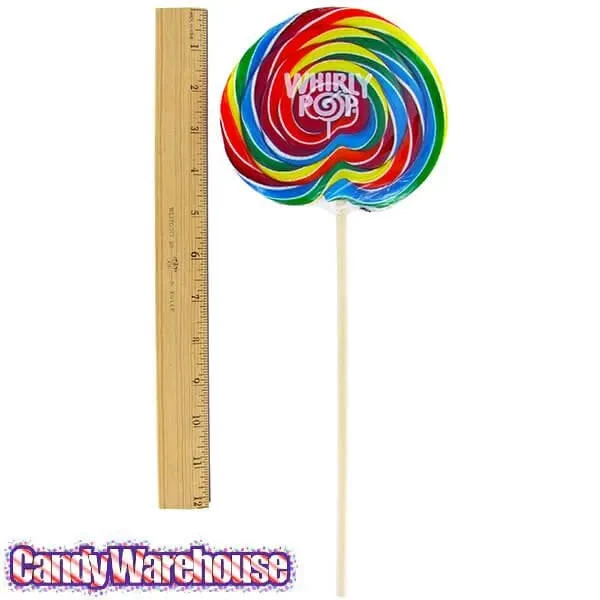 Whirly Pop 6-Ounce Swirl Suckers - Rainbow: 36-Piece Case - Image 2