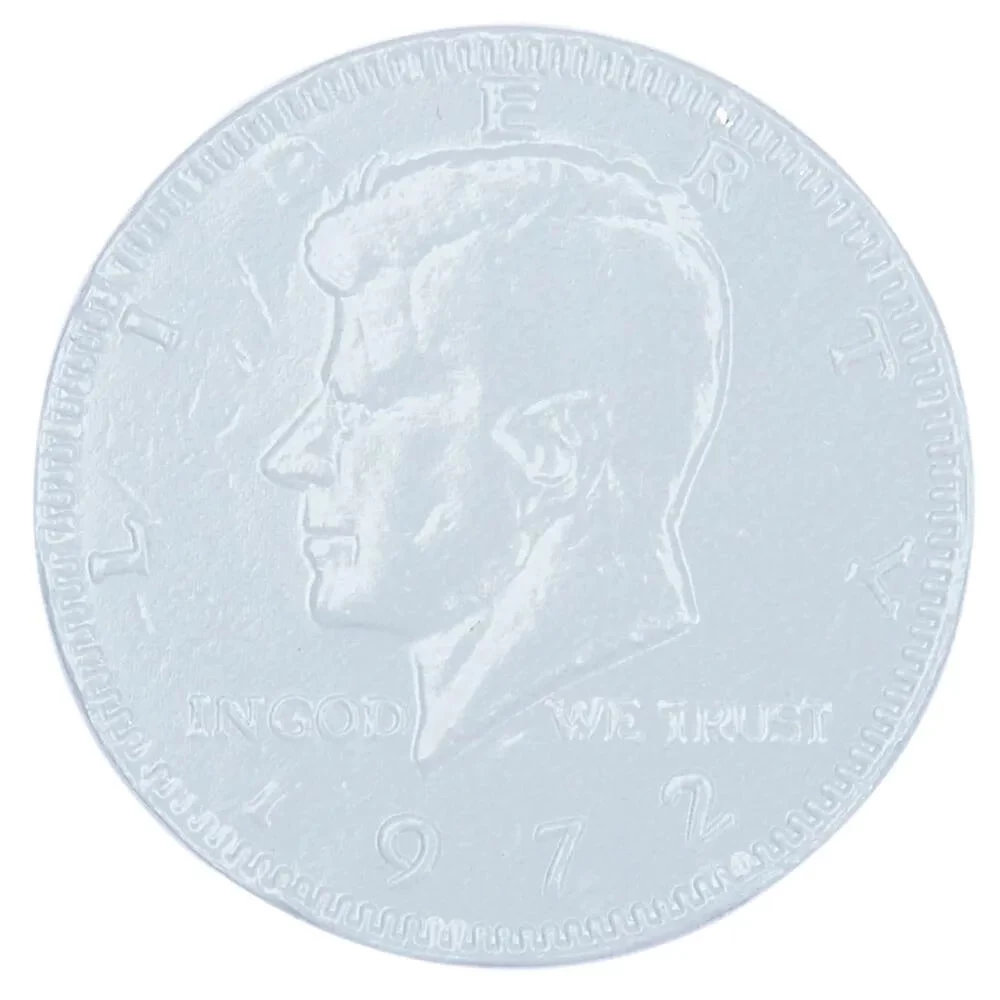 White Foiled Milk Chocolate Coins: 1LB Bag