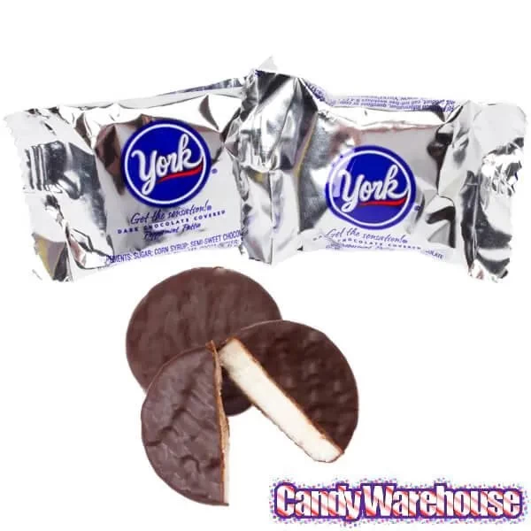 York Peppermint Patties Snack Size Packs: 25LB Case - Image 2